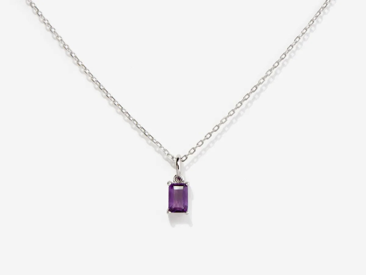 Amethyst Silver Charm