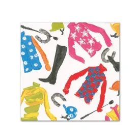 At the Races Jockey Silks Paper Beverage Napkins