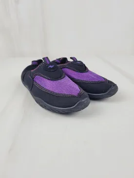 ATHLETIC WORKS PURPLE WATER SHOES SIZE 2/3 YOUTH PRE-LOVED