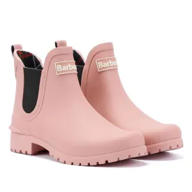 Barbour Wilton Women's Pink Ankle Wellington Boots