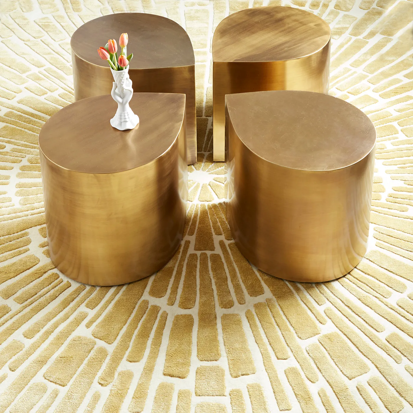 Brass Teardrop Table Duo Bundle