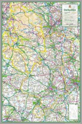 Derbyshire County Map