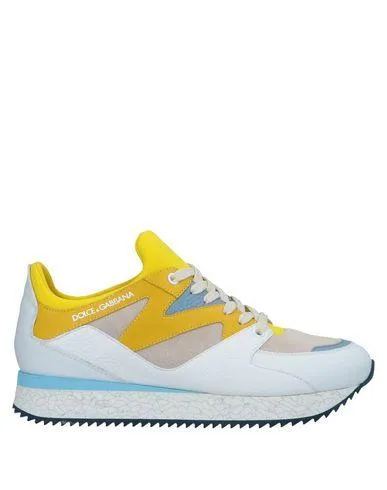 Dolce & Gabbana Man Low-tops & sneakers Yellow 10 UK