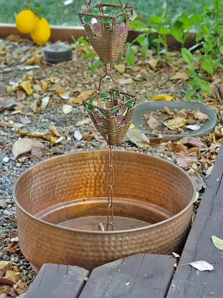 Hammered Cylinder Basin Bowl in Copper or Aluminum