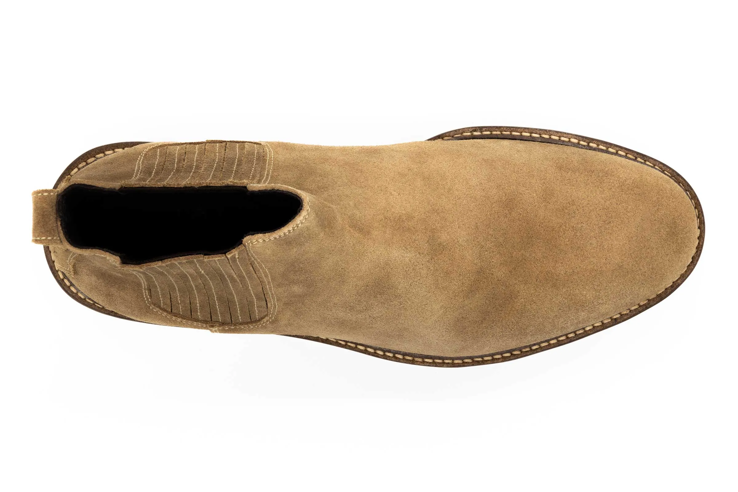 Huntley Suede Chelsea Boots - Khaki