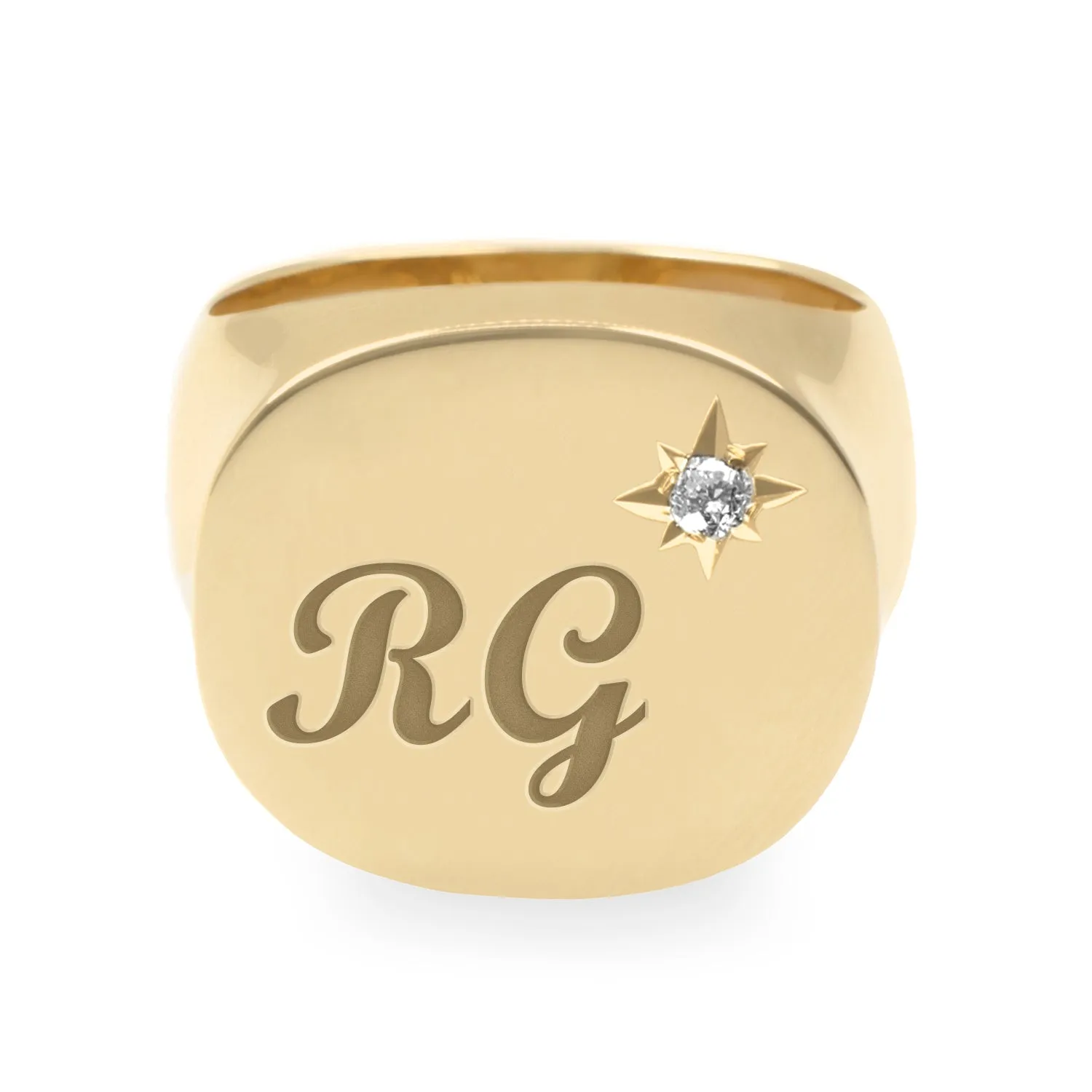 Mila Ring Star Setting and Engraving