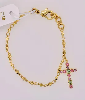 Miley Cross Charm Bracelet