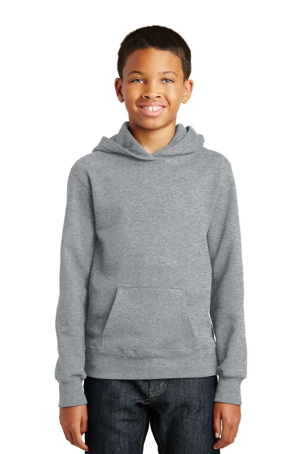 Port & Company® Youth Fan Favorite Fleece Pullover Hooded Sweatshirt. PC850YH