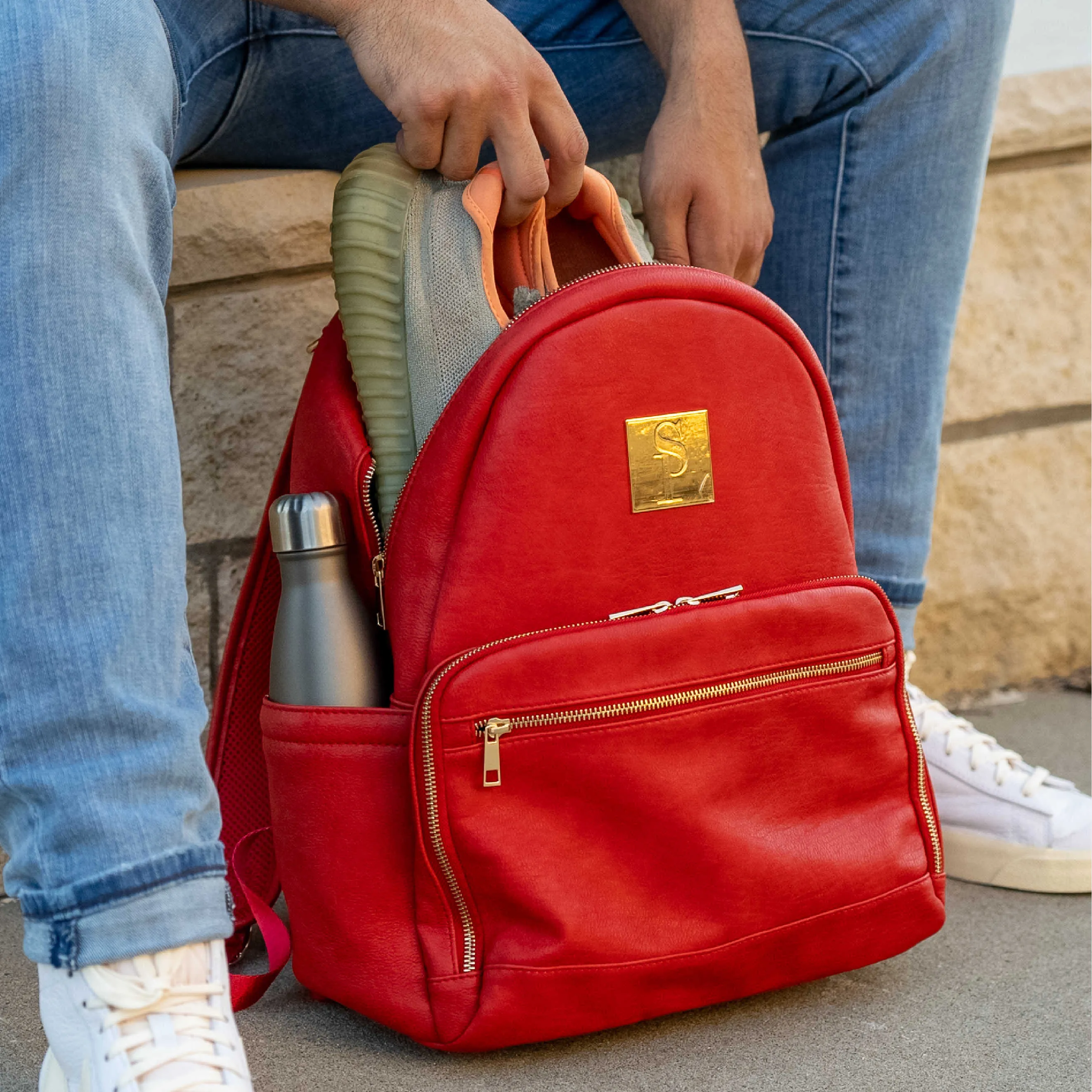 Red Carrier Leather Backpack (Only 150 Made)