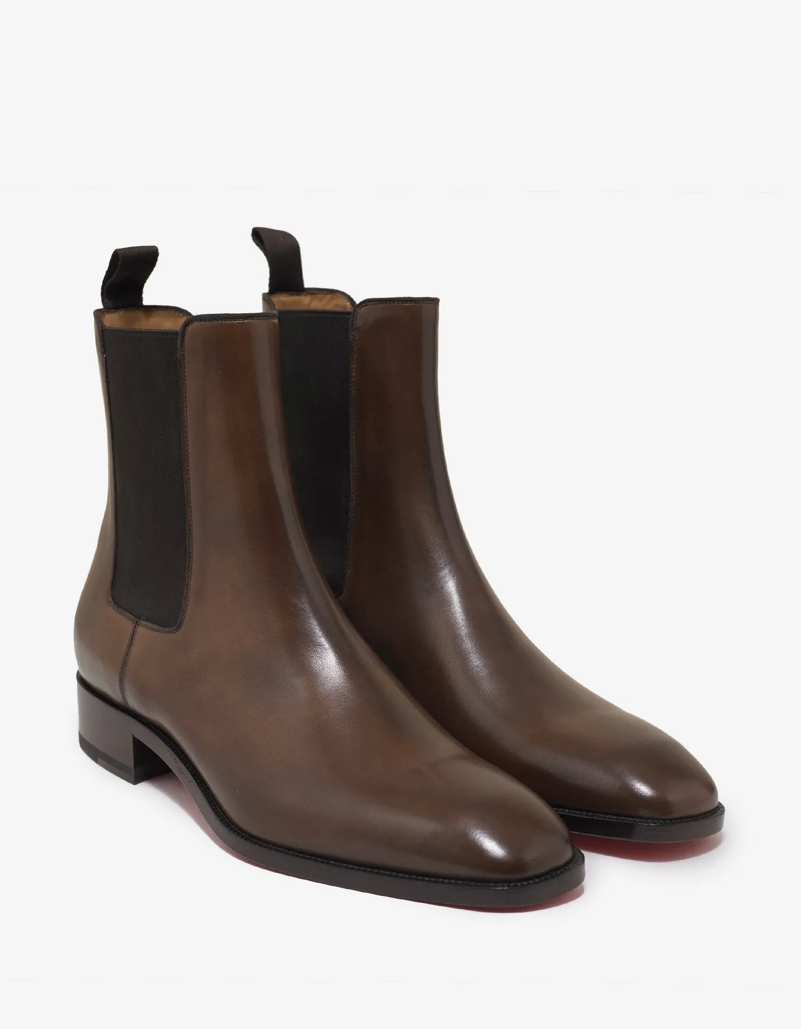 Samson Flat Havane Leather Chelsea Boots