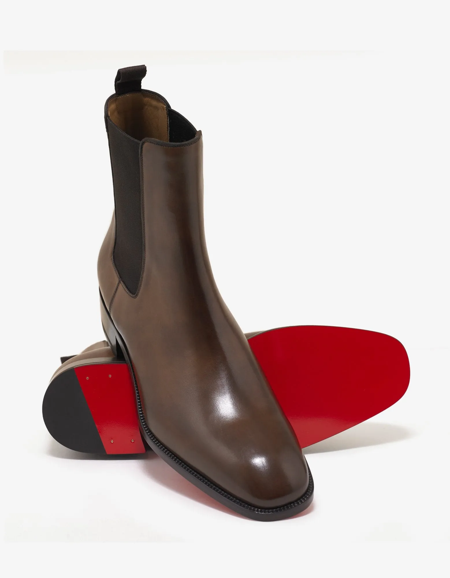 Samson Flat Havane Leather Chelsea Boots