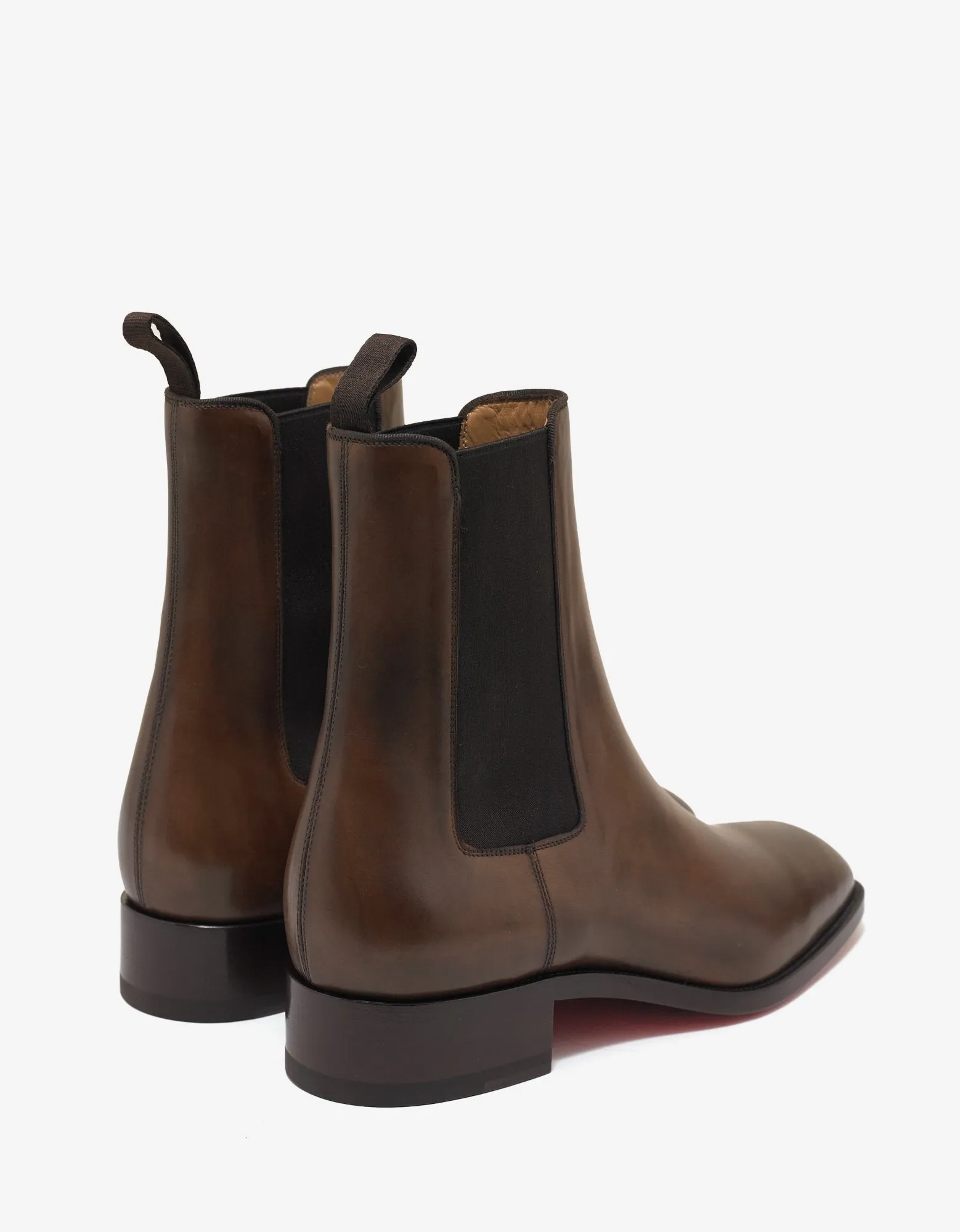 Samson Flat Havane Leather Chelsea Boots