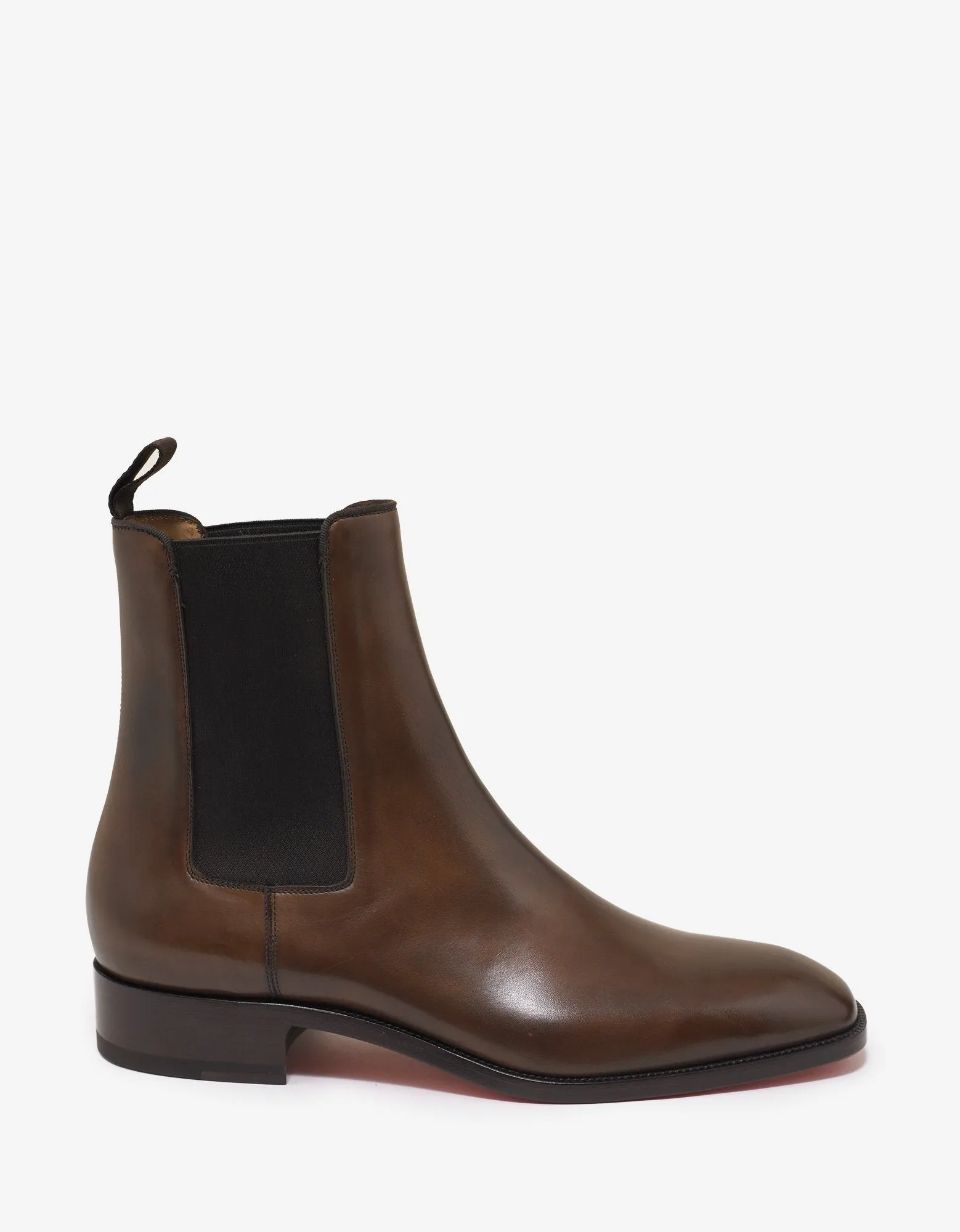 Samson Flat Havane Leather Chelsea Boots