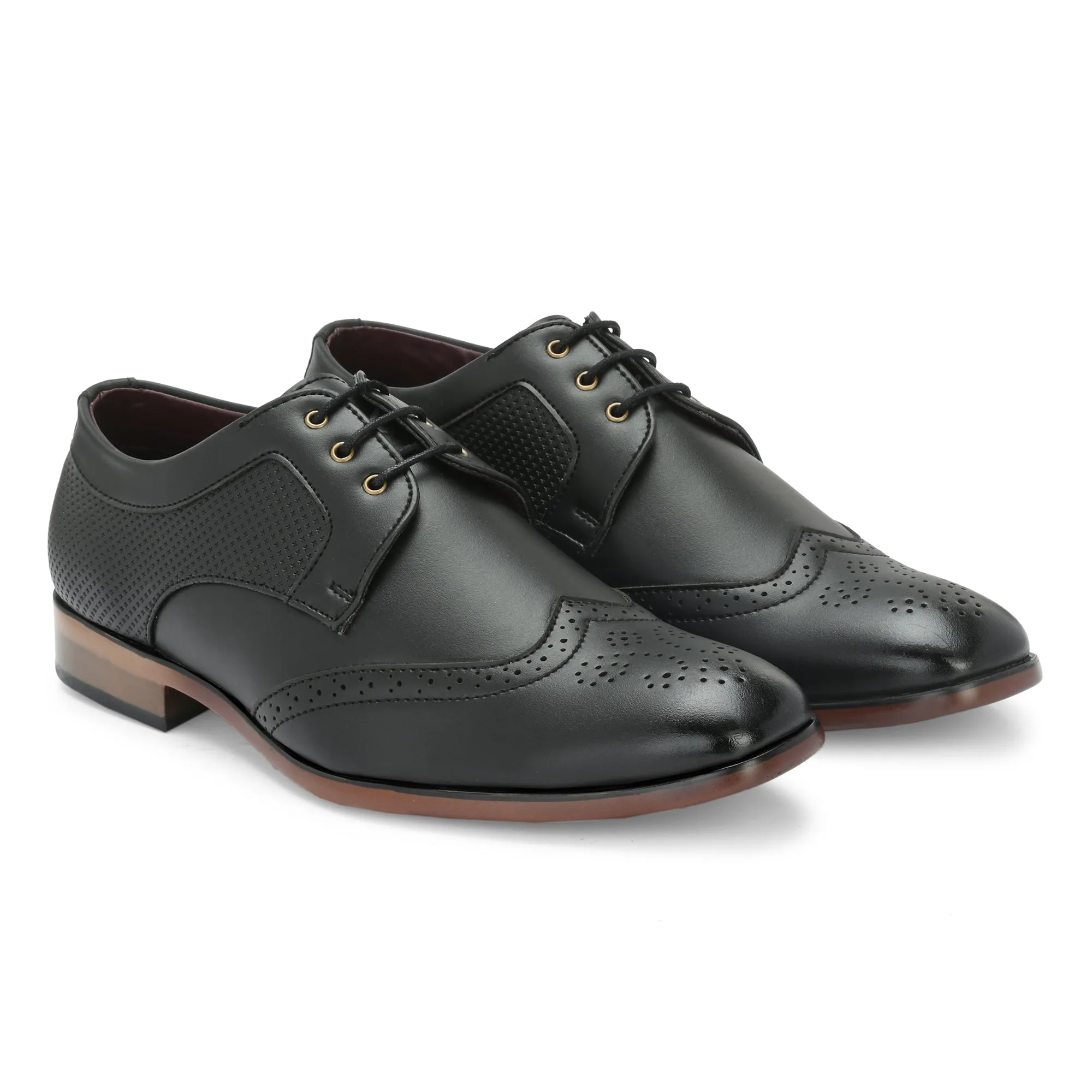 Toro Blu Men's Formal Office Dress Lace Up Derby Shoes