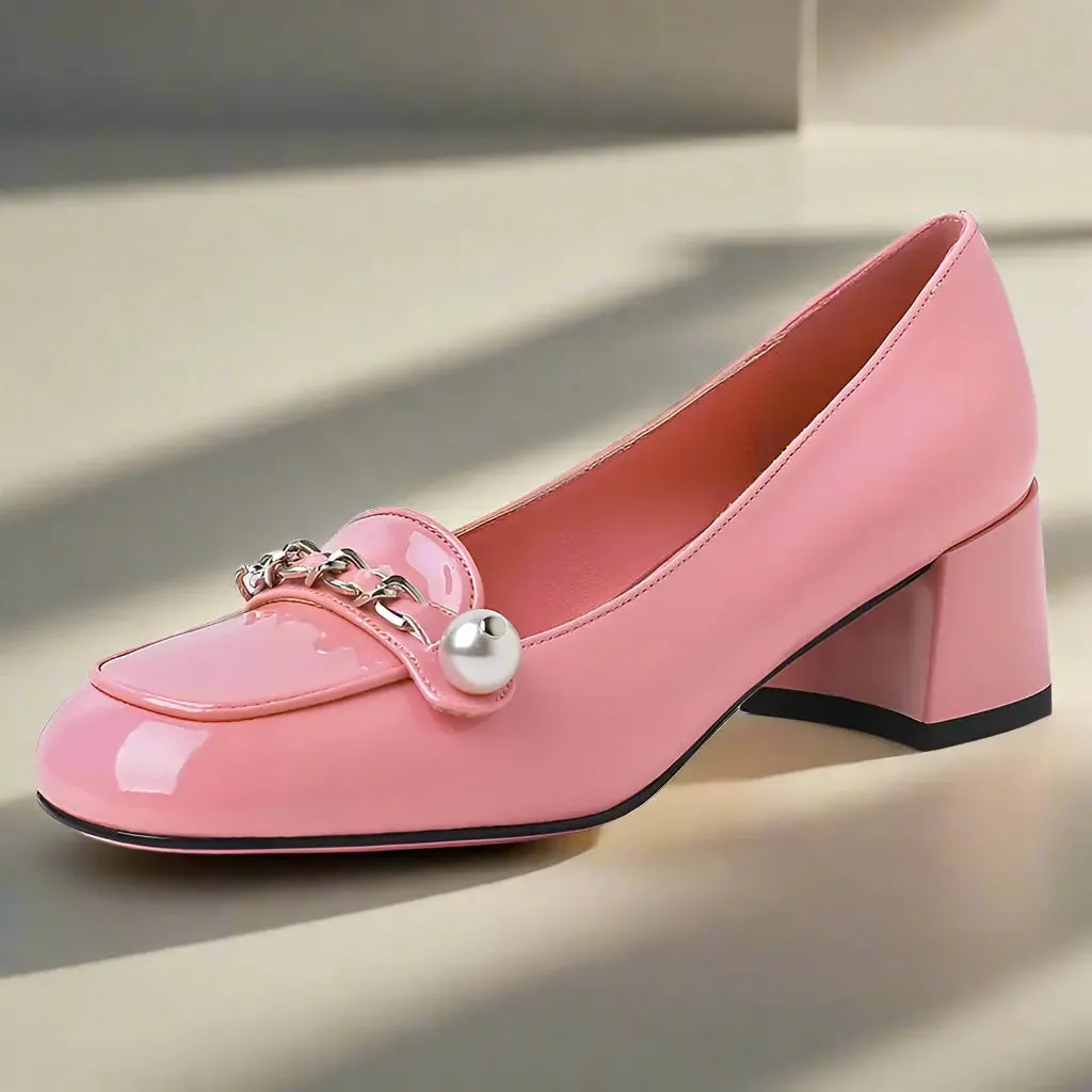 Tyler Pink Med Heel Pump